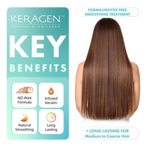 Keragen, Suavizar Tratamiento De Pelo, 32 Onza, Zero - Image 3