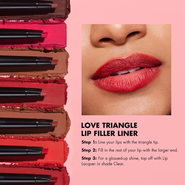 E.l.f.- Delineador De Labios 2 En 1 Para Esculpir Y Rellenar Color Rojo - Image 5