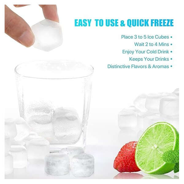 Cubos De Hielo Reutilizables Para Bebidas, 100pz - Image 4