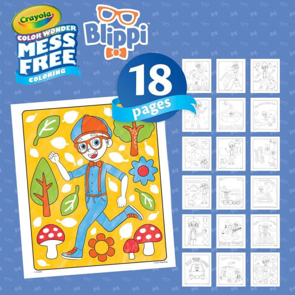 Crayola Color Wonder Blippi, Hojas Para Colorear/marcadores Color Arcoiris - Image 4