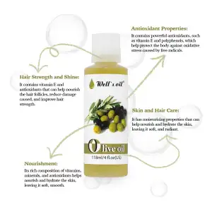 Well's Oil Aceite De Oliva 100% Puro Para Cabello Piel 118ml - Image 2