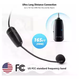 Bietrun Micrófono Inalámbrico Wireless 2 En 1 Alcance 48m - Image 3