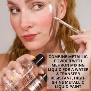 Mehron Polvo Metálico Maquillaje Con Líquido Mezclador Kit 2 - Image 5