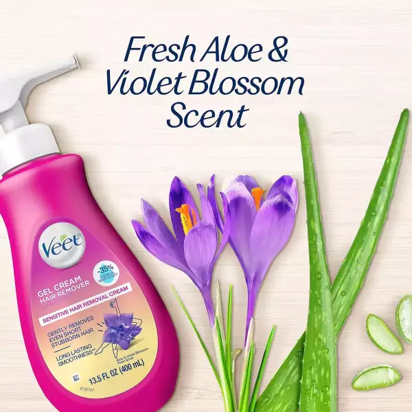 Veet Gel Depilatorio Hair Remover Sensitive Aloe Vera 400ml - Image 3