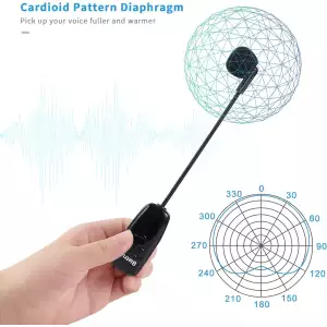 Bietrun Micrófono Inalámbrico Wireless 2 En 1 Alcance 48m - Image 5
