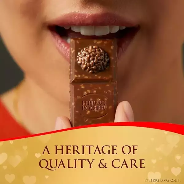 Ferrero Rocher Barras De Chocolate Premium Caja 8pzs 87g C/u - Image 3