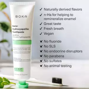 Boka Pasta Dental Natural De Menta Ela - Nano Hidroxiapatita - Image 6