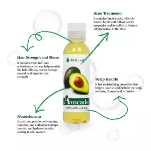 Well's Oil Aceite 100% De Aguacate Para Cabello Piel 237 Ml - Image 4