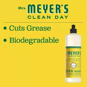 Mrs. Meyer's Clean Day Jabon Líquid Platos Limón 473ml Pack3 - Image 4