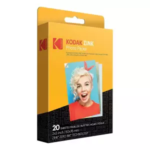 Kodak Zink Papel Fotográfico Prémium 2 X 3 Pulgadas 20 Hojas