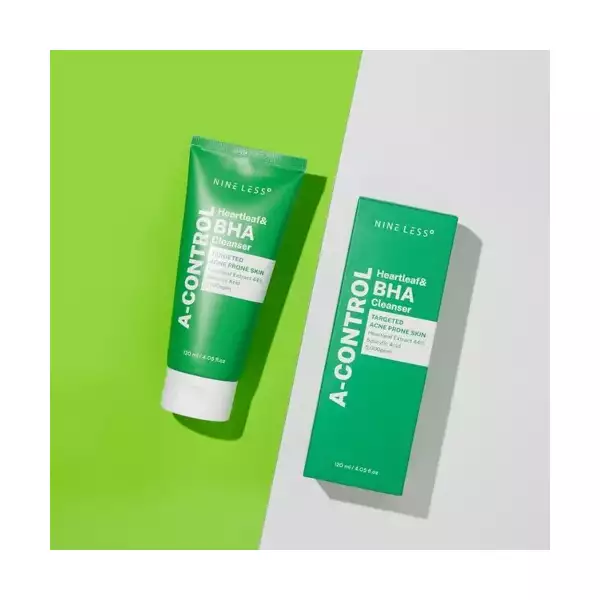 Nine Less Espuma Exfoliante A-control Heartleaf & Bha 120ml - Image 3