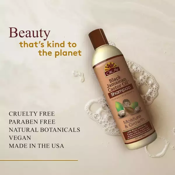 Okay Champú Con Aceite De Ricino Todo Tipo De Cabello 355 Ml - Image 2
