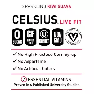 Celsius Fitness Bebida Energética Guayaba Kiwi 355ml 12 Pack - Image 3