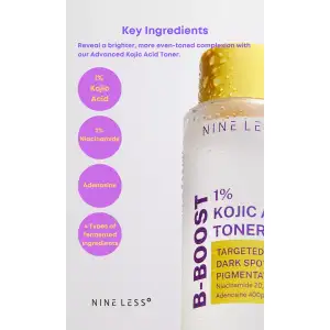 Nine Less Tónico B-boost Con Ácido Kójico Al 1% 200ml - Image 4