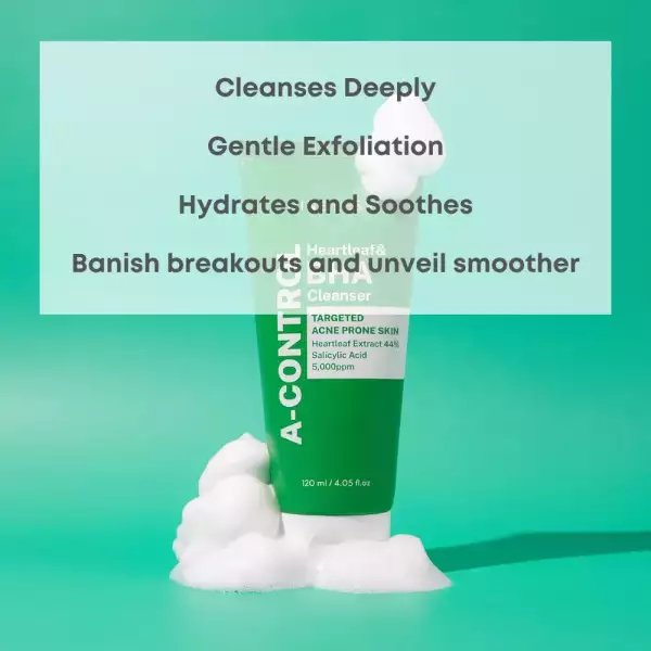 Nine Less Espuma Exfoliante A-control Heartleaf & Bha 120ml - Image 6