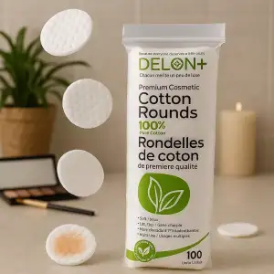 Delon Discos De Algodón Premium Desmaquillantes Pack 100 Uds - Image 2