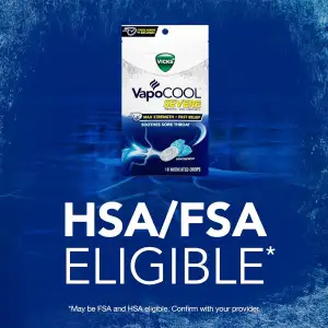 Vicks Vapocool Menthol Drops Para El Dolor De Garganta 45uds - Image 3