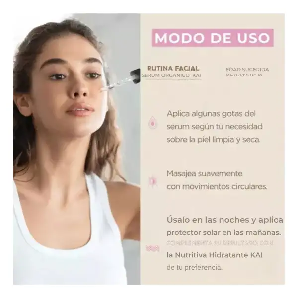Kai Serum Facial Egipcio Aclarante Glutation Vitamina E 60ml - Image 3