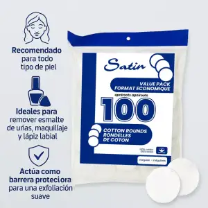 Delon Discos De Algodón Desmaquillantes Paquete De 100 Uds - Image 3