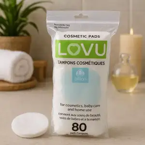 Lovu Discos De Algodón Desmaquillantes Paquete De 80 Uds - Image 3