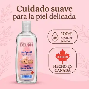 Delon Aceite Hidratante Para Bebés Formula No Grasa 414 Ml - Image 2
