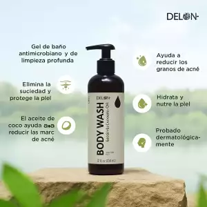 Delon Gel De Ducha Hidratante Con Aceites Naturales 354ml - Image 4