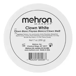 Mehron Base De Maquillaje Clown White Payaso Blanco 200gr - Image 4