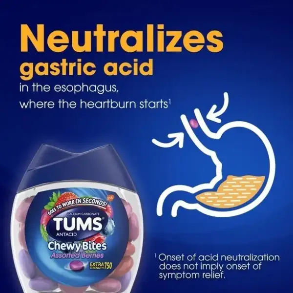 Tums Antiácido Sabor Berries Chewy Bites Extra Fuerte 60 Pza - Image 5