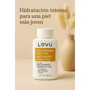 Lovu Crema Facial Antiarrugas Noche Ácido Hialurónico 60ml - Image 3