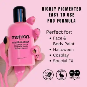 Mehron Liquid Makeup Facial Y Corporal Secado Rápido 133 Ml - Image 6