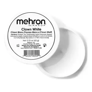 Mehron Base De Maquillaje Clown White Payaso Blanco 65gr
