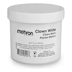 Mehron Base De Maquillaje Clown White Payaso Blanco 454gr