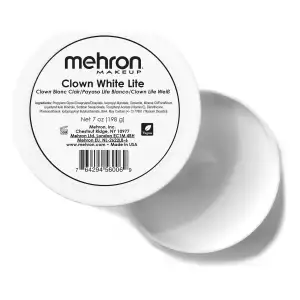 Mehron Maquillaje Clown White Lite Payaso Blanco 200gr