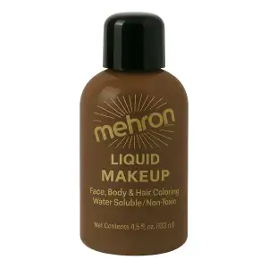 Mehron Liquid Makeup Rostro Cuerpo Y Cabello No Tóxico 133ml