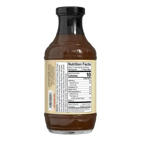 G Hughes Smokehouse Bbq Salsa De Barbacoa Sin Azúcar 510g - Image 2