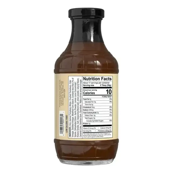 G Hughes Bbq Original Salsa De Barbacoa Sin Azúcar 510g - Image 2