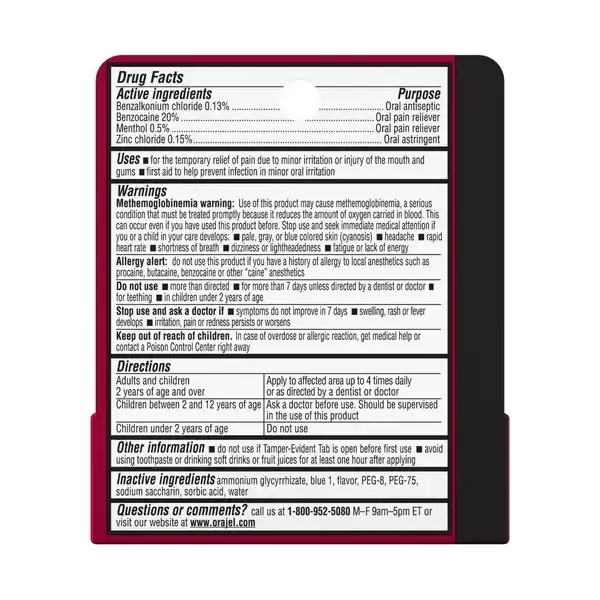Orajel Gel Para Muelas Y Encías Alivia Dolor 7g - Image 2