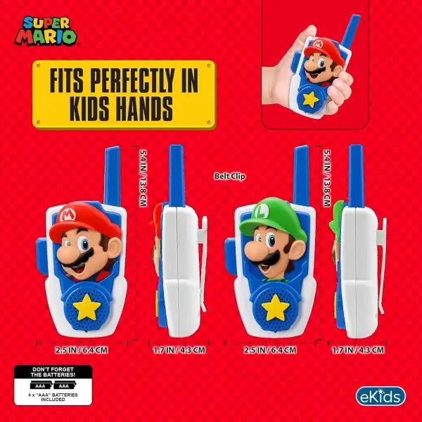 Super Mario - Walkie Talkies Juguetes Para Niños - Image 2