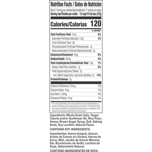Nature Valley Granola Crujiente De Avena Y Miel 454gr - Image 2
