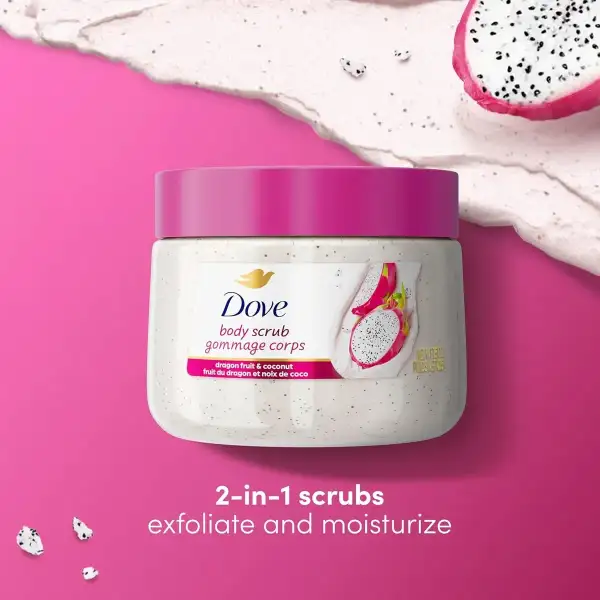 Dove Exfoliante Corporal Dragon Fruit / Crema De Coco 425 Gr - Image 2