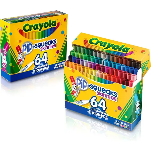 Crayola Pip-squeaks 64 Marcadores Lavables, Escuela En Casa - Image 2