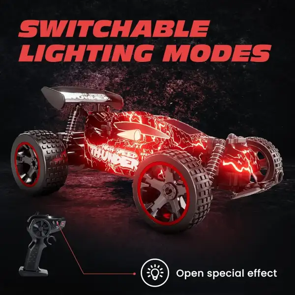 Tecnock Coche A Control Remoto A Escala 1:18, Luces 20 Km/h. - Image 2