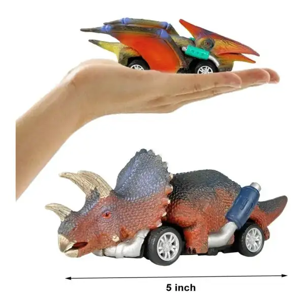 Dinobros Coches De Juguete De Dinosaurio 6 Unidades - Image 3