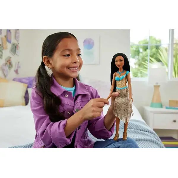 Mattel Disney Línea Princesas Muñeca De Moda Pocahontas 28cm - Image 4