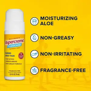 Aspercreme 4% Lidocaína Roll-on Alivio Del Dolor 75ml - Image 3