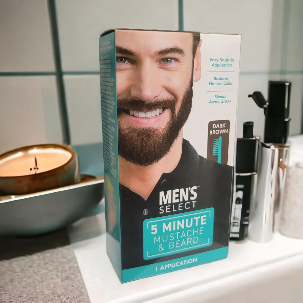 Mens Select Gel De Color Para Barba Hombre Con Cepillo 30ml - Image 2