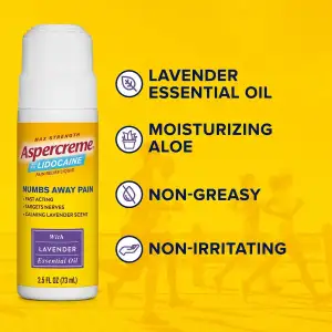 Aspercreme Roll-on Alivio Muscular Lavanda Con Lidocaína 70g - Image 4