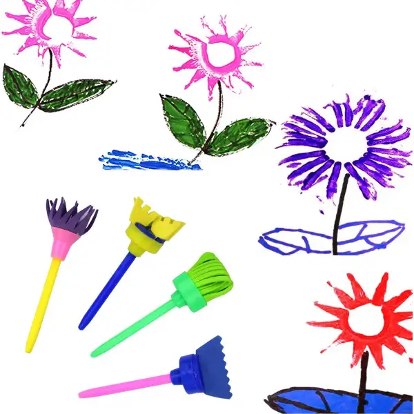 Kit De Pintura Para Niños 42 Piezas, Brochas, Esponjas - Image 3
