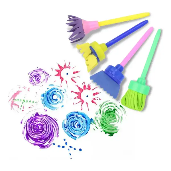 Kit De Pintura Para Niños 42 Piezas, Brochas, Esponjas - Image 4