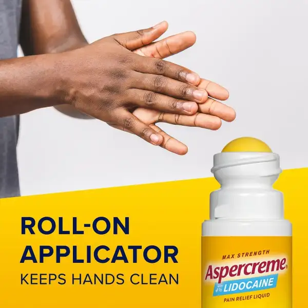 Aspercreme 4% Lidocaína Roll-on Alivio Del Dolor 75ml - Image 4
